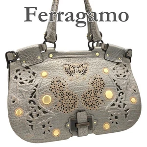 Bolso de Mano Ferragamo Cuero Bronce 11x16.5x5 en Auténtico Usado - Imagen 1 de 10