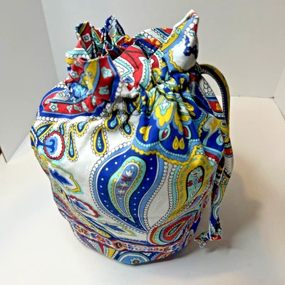 Vera Bradley NUEVO "Ditty Bag" Plástico Forrado, Cordón, Playa, Bolsa Húmeda/Seca Foto 1 de 4