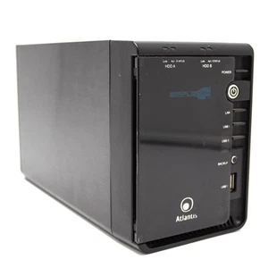 Atlantis Diskmaster G502D Nas With 2 Slots Up To 2Tb For Hdd Disks 2000 Xp 7 - Picture 1 of 6