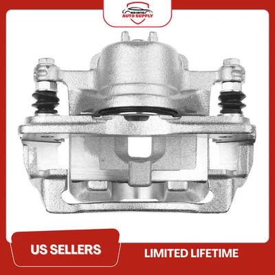 Pinza de freno de disco del lado del conductor delantero con conjunto de soporte para Honda Civic Fit Foto 1 de 2