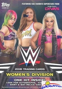 2018 Topps WWE Women’s Division EXCLUSIVE HUGE Factory Sealed Blaster Box-HIT ! - Picture 1 of 1