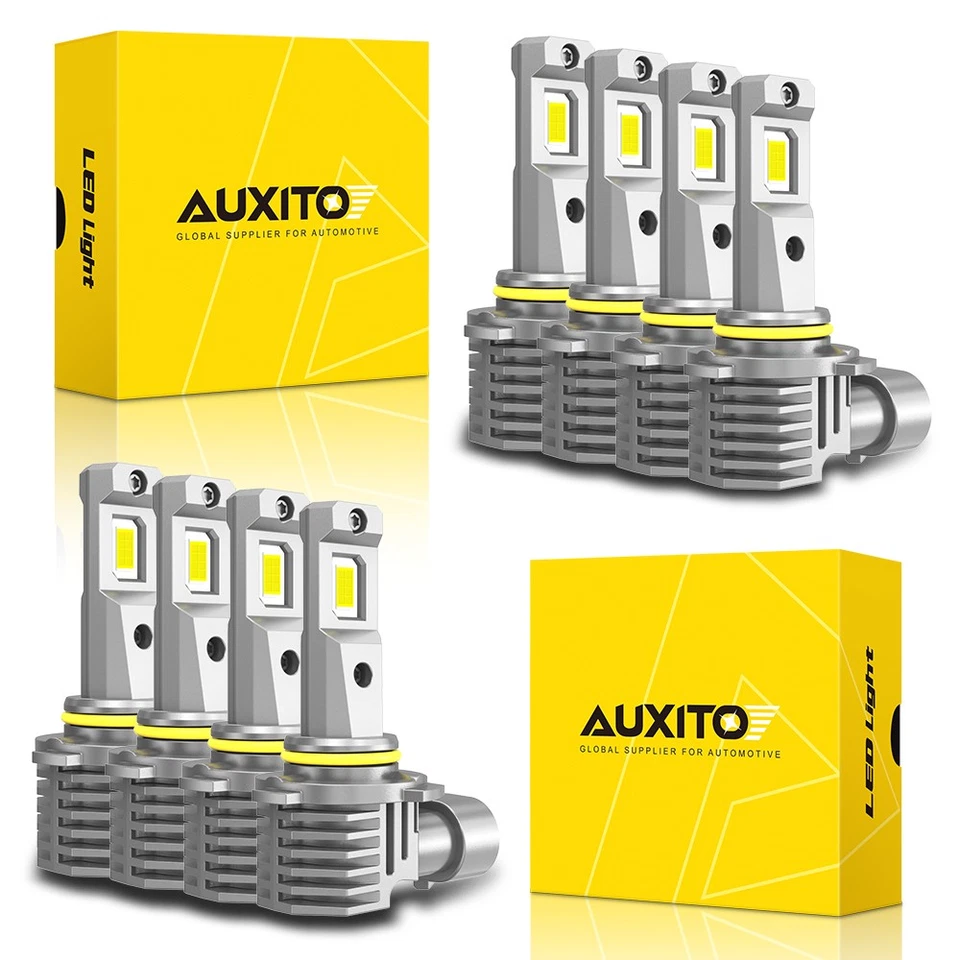 AUXITO 9005 LED Headlight Bulb Conversion Kit High Beam White Bright 6500K D - Image 1 of 1