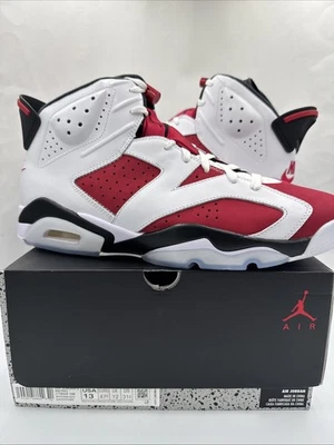 Nike Air Jordan 6 Retro OG Mid Carmine 2021 CT8529-106 Talla 13 Nuevas Con Caja Foto 1 de 4
