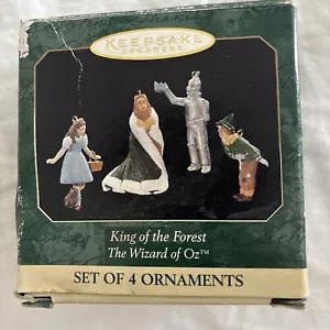 Hallmark Keepsake Ornament King Of The Forest The Wizard Of Oz 4 Figuren - Bild 1 von 8