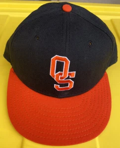 Vintage 90s Oklahoma State Cowboys New Era Pro Model Hat Cap 100% Wool 7 1/8 - Picture 1 of 9