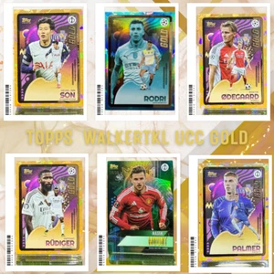 Topps x WalkerTKL UCC Gold Collection - SON, PALMER, ODEGAARD, MOUNT, RUDIGER - Picture 1 of 9