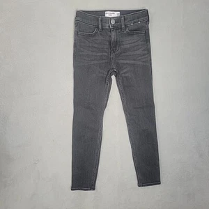 Abercrombie Kids High-Rise Jean Leggings Black Girls Size Slim 7/8 - Picture 1 of 8
