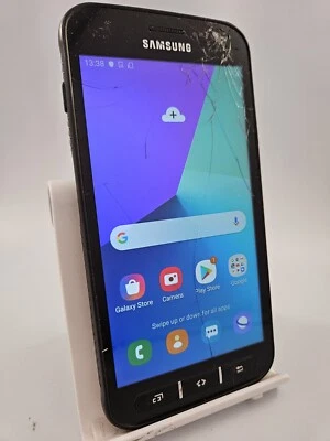 Samsung Galaxy Xcover 4 Black Unlocked 16GB Android Smartphone Cracked Faulty #B - Image 1 of 4