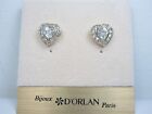 D'Orlan Gold Plated Pierced Earrings with Swarovski Crystals - 5094