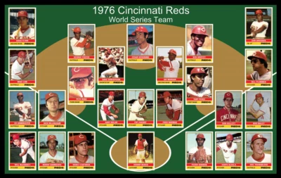 1976 CINCINNATI REDS World Series POSTER Wall Art Man Cave Decor Fan Xmas Gift - Image 1 of 2