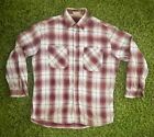 Vintage St Johns Bay Big Mac Flannel Mens Xl Red Plaid Button Up Long Sleeve