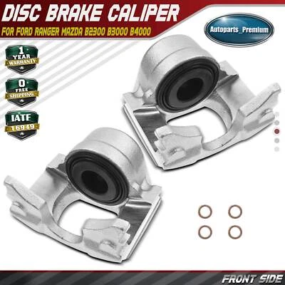 Pair Front Brake Calipers for Ford Explorer Ranger Aerostar Mazda B2300 B3000 - Image 1 of 4