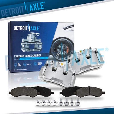 Front Brake Calipers Ceramic Brake Pads for 2009 - 2011 Dodge Ram 1500 Dakota - Image 1 of 4