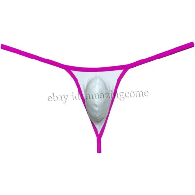 Men Matte Swimming Cloth G-string Underwear Male Bulge Pouch Tangas Bikini Thong - Image 1 of 4