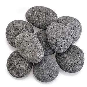 American Fire Glass Gray Lava Stone, Large, 2in. to 4in. - Picture 1 of 3