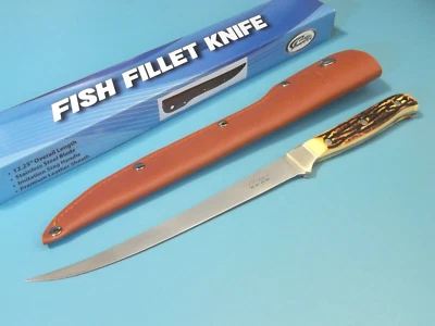 Cuchillo de hoja fija Rite EDGE 211560 FILETE DE PESCADO imitación ciervo 12 1/4" en general Foto 1 de 3