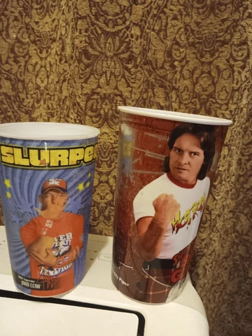 WWE 7/Eleven All Stars Slurpee Cups John Cena & Roddy Piper Cover