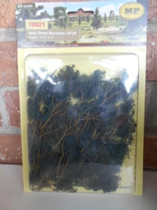 MP Scenery Products item #70021 HO Scale Dark Green Branches, 50/Pack  - Picture 1 of 4