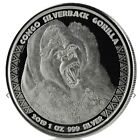 Congo 2019 Silverback Gorilla Gorille 1 Oz Silver 1 Once Argent Pure
