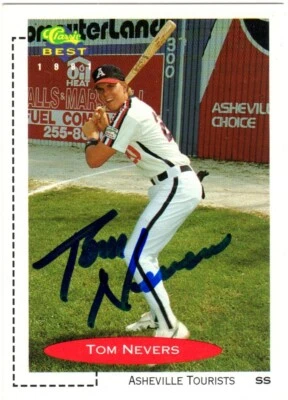 Tom Nevers Autograph 1991 Classic Best Minor League Auto Card ASTROS - Image 1 of 2