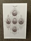 Civil War Union Generals Postcard~Merritt, Terry, Foster, Crook & Sedgwick