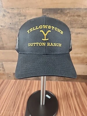 ¡NUEVO! ¡SOMBRERO DE CAMIONERO CON LOGOTIPO BORDADO YELLOWSTONE DUTTON RANCH! ¡TALLA ÚNICA! Foto 1 de 4