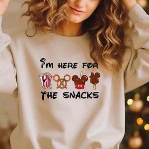 I'm Here For The Snacks, Family Trip 2025 Hoodie, Family Matching Crewneck - Picture 1 of 10