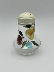Vintage Bartlett Collins Glass Salt Or Pepper Shaker With Pear Fruit With Lid - Picture 1 of 6