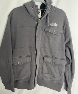 North Face Herren Fleece Chore Jacke mit Kapuze grau Gr. XL - Bild 1 von 13