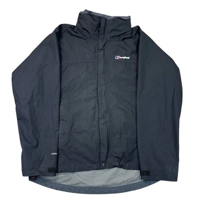 Berghaus Hydroshell Jacket Rain Hooded Waterproof Outdoor Black Mens Medium - Image 1 of 4