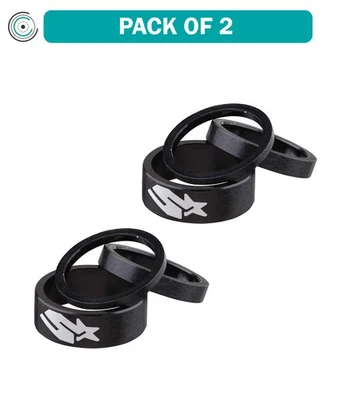 Упаковка из 2 SPANK прокладка набор 3/6/12 мм черный - Изображение 1 из 2