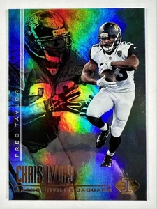 Tarjeta Panini Illusions 97 2017 Fred Taylor Chris Ivory Rainbow Foil Jaguars - Imagen 1 de 2