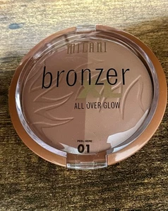 Milani Bronzer XL All Over Glow Powder Bronzer 01 Bronze Glow Tan In A Pan Rare - Picture 1 of 3
