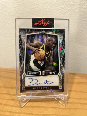2025 Hoja Metal Gary Payton Plata Cristales 29/35 #BA-GP1 Seattle Supersonics Foto 1 de 2