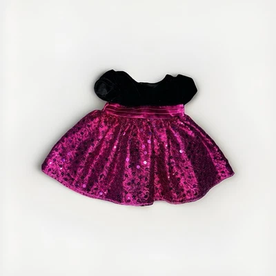 Bebé Niñas 6 Meses Princesa Americana Negro Y Borgoña Lentejuelas Vestido Vacaciones   Foto 1 de 4