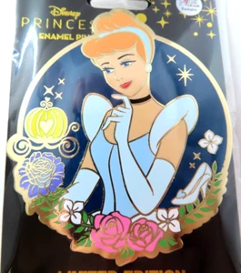 Disney Pin Pink ala Mode Princess Fairytale Floral Cinderella 3" LE 300 #153505 - Picture 1 of 3