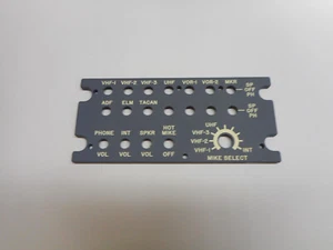 BISEL DE PANEL SELECTOR DE CONTROL DE AUDIO, COLOR GRIS - Imagen 1 de 2
