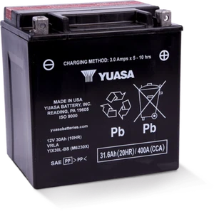 Yuasa YIX30L-BS High Performance AGM 12V Battery for Motorcycles - Picture 1 of 1