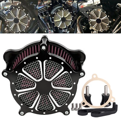 Filtro de admisión rojo filtro de aire para Harley Heritage Classic Road Glide Softail CVO Foto 1 de 4