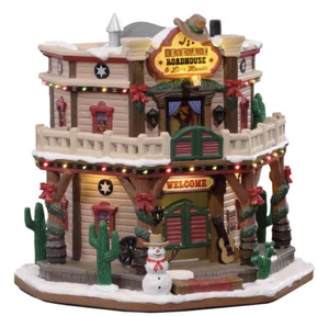 Lemax RENEGADE ROADHOUSE-Holiday Village Train Lighted Building LED - Picture 1 of 3