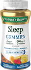 Nature's Bounty Sleep Aid Gummies, Melatonin 3 Mg + L-Theanine 200 Mg, 60 Count