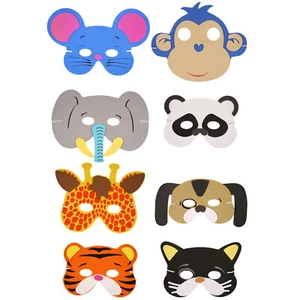 Childrens Animal Superhero Foam Mask | EVA Fancy Dress Masks | Party Bag Fillers - Picture 1 of 10