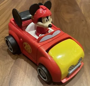Mickey Mouse Hot Rod Transforming Car 2016 Mattel Plastic Roadster Racers WORKS! - Picture 1 of 8