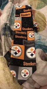 Pittsburgh Steelers Logo NFL Men's Neck Tie Necktie Ralph Martin & Co. With Tag - Picture 1 of 2