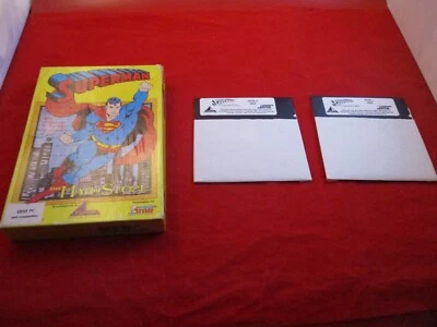 Superman The Man of Steel 1989 IBM PC 5.25" Floppy Disks w/ Original Box - Image 1 of 4