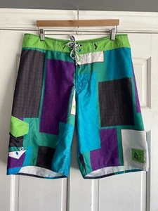 AS37 Volcom Badehose Boardshorts Mehrfarbig Herren Größe 36 - Bild 1 von 3