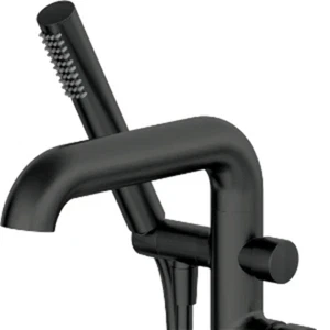 DEANTE Silia Freistehende Wannenarmatur mit Brausegarnitur // Nero // BQS-N17M