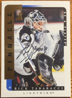 1996-97 Be A Player Autographs Rick Tabaracci #164 Tampa Bay Lightning - Image 1 of 2