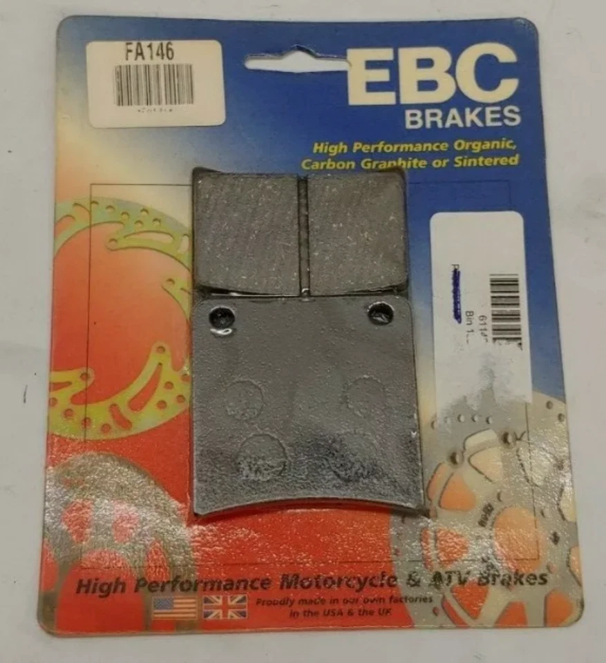 Pastillas de freno traseras FA146 1986-2007 Suzuki Katana VX800 EBC Foto 1 de 4