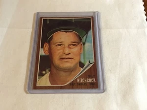 Billy Hitchcock 1962 Topps de béisbol #121 excelente estado - Imagen 1 de 2